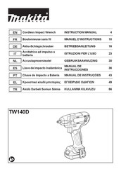 Makita TW140D Manuel D'instructions