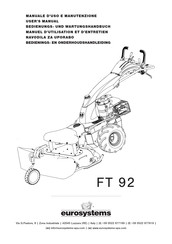 Eurosystems FT 92 Manuel D'utilisation Et D'entretien