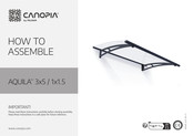Palram Canopia AQUILA 3x5 Instructions De Montage