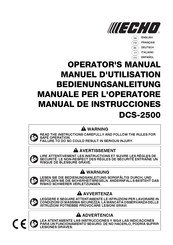 Echo DCS-2500 Manuel D'utilisation