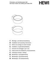 Hewi 900.00.000XA Notice De Montage Et Mode D'emploi