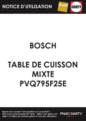 Bosch PVQ795F25E Manuel D'utilisation