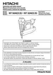 Hitachi NT 32AE2 S Manuel D'instructions Et De Sécurité