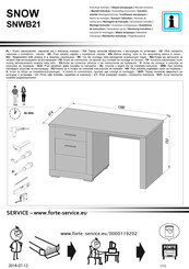 Forte SNOW SNWB21 Notice De Montage