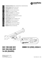 Westfalia Automotive 303 189 Notice De Montage Et D'utilisation