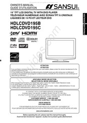 Sansui HDLCDVD195C Guide D'utilisation