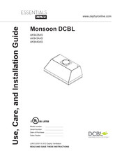 Zephyr Essentials Monsoon DCBL AK9428AS Guide D'utilisation, D'entretien Et D'installation
