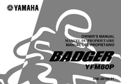 Yamaha YFM80P Manuel Du Propriétaire
