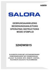 Salora 32HDW5015 Mode D'emploi