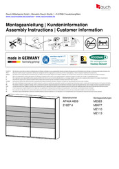 Rauch M9977 Instructions De Montage