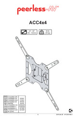 peerless-AV ACC4x4 Manuel D'installation