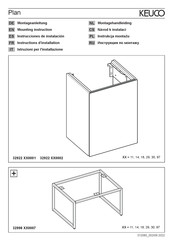 KEUCO Plan 32922 140001 Instructions D'installation