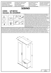 trendteam SEBINO UP 00719 Instructions D'assemblage