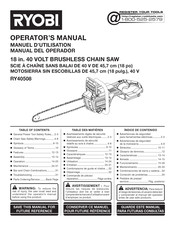 Ryobi RY40508 Manuel D'utilisation