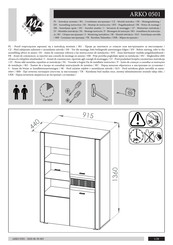 ML MEBLE ARKO 0501 Notice De Montage