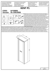 trendteam KENT P1 UP 00896 Instructions D'assemblage