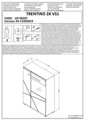 trendteam TRENTINO 2K VS1 UP 00597 Instructions D'assemblage