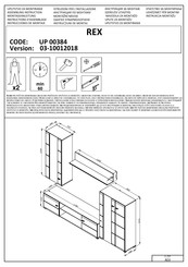 trendteam REX UP 00384 Instructions D'assemblage