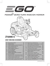 Ego Power+ ZT4200E-S Instructions D'origine