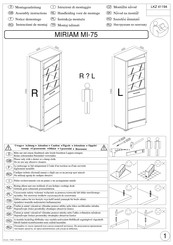 Woltra MIRIAM MI-75 Notice De Montage