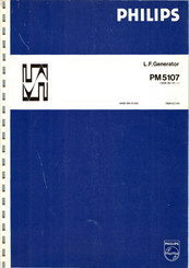 Philips PM5107 Notice D'emploi Et D'entretien