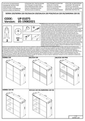 Forma Ideale SIERRA 220 UP 01075 Instructions D'assemblage