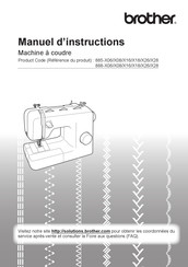 Brother 888-X08 Manuel D'instructions