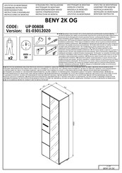 Forma Ideale BENY 2K OG UP 00808 Instructions D'assemblage