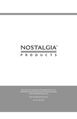 NOSTALGIA PRODUCTS GCT2 Instructions Et Recettes