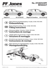 PF Jones 29180543PF Instructions De Montage