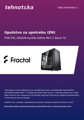 Fractal design DEFINE MINI C Guide De L'utilisateur