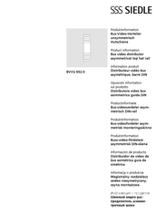 SSS Siedle BVVU 652-0 Information Produit