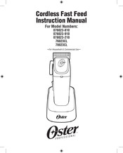 Oster Professional Fast Feed 76023CL Manuel D'instructions