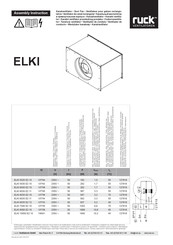 Ruck Ventilatoren ELKI 8050 E2 10 Instructions De Montage