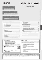 Roland FA-07 Démarrage Rapide