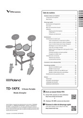 Roland V-DRUMS TD-1KPX Mode D'emploi