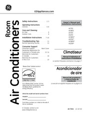 GE AEW06 Manuel D'utilisation Et Instructions D'installation