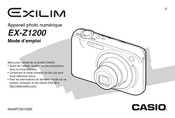 Casio EXILIM EX-Z1200 Mode D'emploi