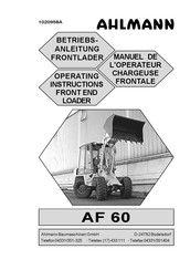 ahlmann AF 60 Manuel De L'opérateur