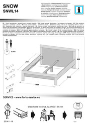 Forte SNOW SNWL14 Notice De Montage