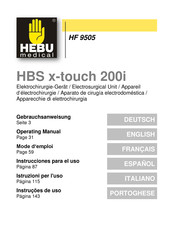 HEBU medical HBS x-touch 200i Mode D'emploi