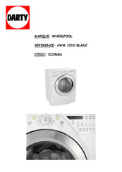 Whirlpool AWM 1010 Mode D'emploi