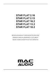 MAC Audio Star Flat 2.16 Mode D'emploi