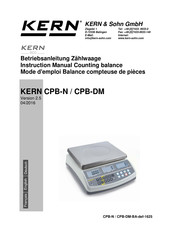 KERN CPB 15K0.2N Mode D'emploi