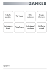 ZANKER KBT20001SK Notice D'utilisation