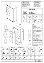 Dedeman AMOS VN UP 00377 Instructions D'assemblage