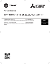 Mitsubishi Electric TRANE TPVFYP024AM141 Manuel D'utilisation