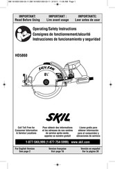Skil HD5860 Consignes De Fonctionnement/Sécurité