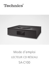 Technics SA-C100 Mode D'emploi