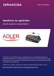 Adler europe AD 6610 Mode D'emploi